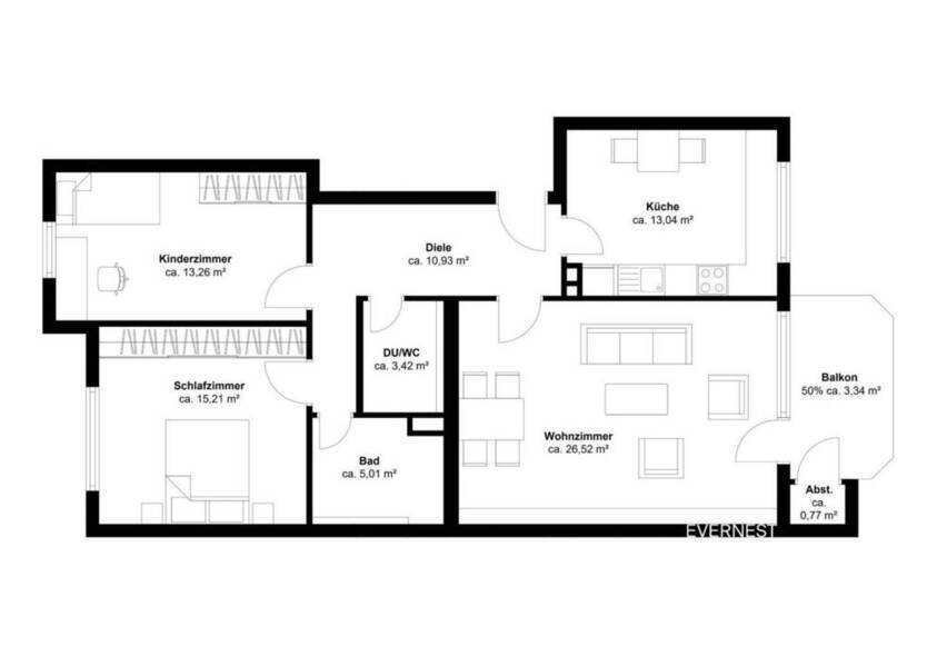 Moderne 3-Zimmer-Eigentumswohnung in Leverkusen-Opladen