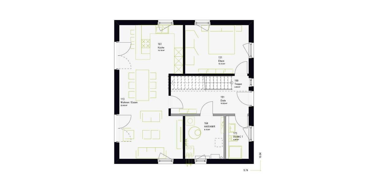 Einfamilienhaus Bergheim Büsdorf - 6 Zimmer, 133 m&sup2;, 454.498&euro; | Angebot:26787901