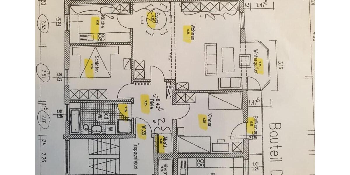 Etagenwohnung Köln Nippes - 3 Zimmer, 98 m&sup2;, 349.000&euro; | Angebot:26945416
