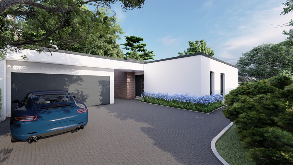 Architektenvilla am Waldrand - Bauhausbungalow mit Dachterrasse, Doppelgarage und exklusiver Privatsphäre - Villa Bensberg Bensberg | Angebot:27338480