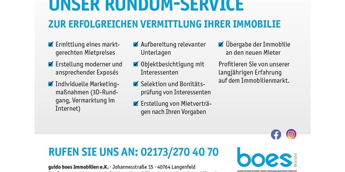 Etagenwohnung Leverkusen Opladen - 2 Zimmer, 60 m&sup2;, 612&euro; | Angebot:24717046