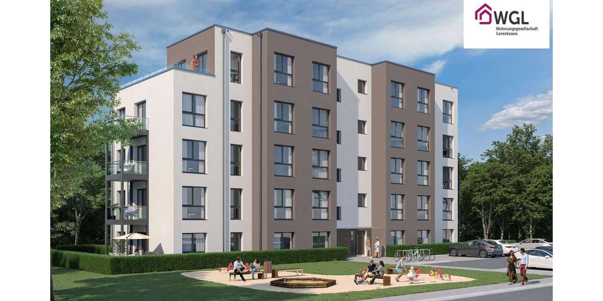Etagenwohnung Leverkusen Alkenrath - 2 Zimmer, 63 m&sup2;, 940&euro; | Angebot:26657001