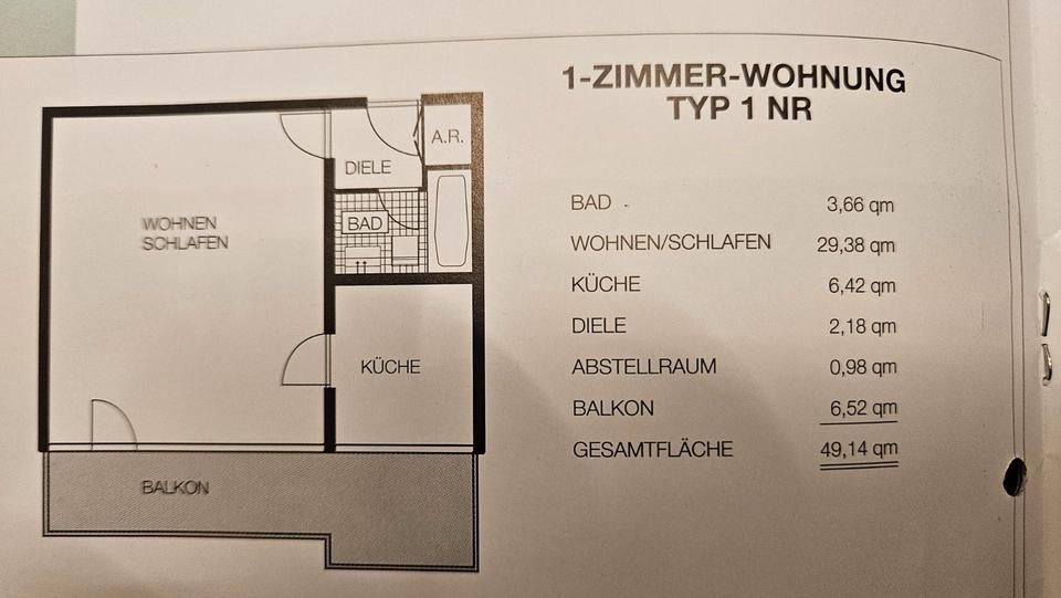 1 Zimmerwohnung in Köln Weiden 1 zimmer