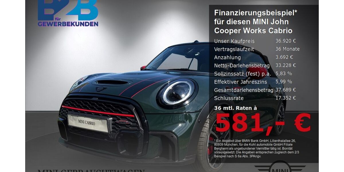 Mini John Cooper Works Cabrio 16.501 km 36.290 &euro; Bergheim 50126