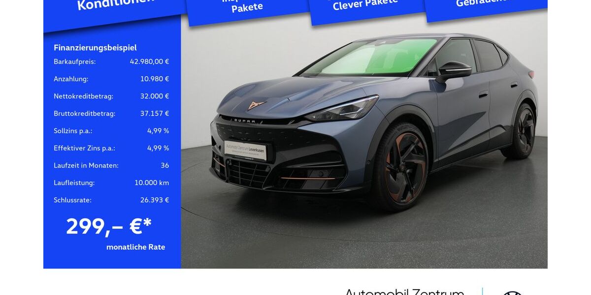 Cupra Tavascan 13.215 km 40.980 € Leverkusen 51379