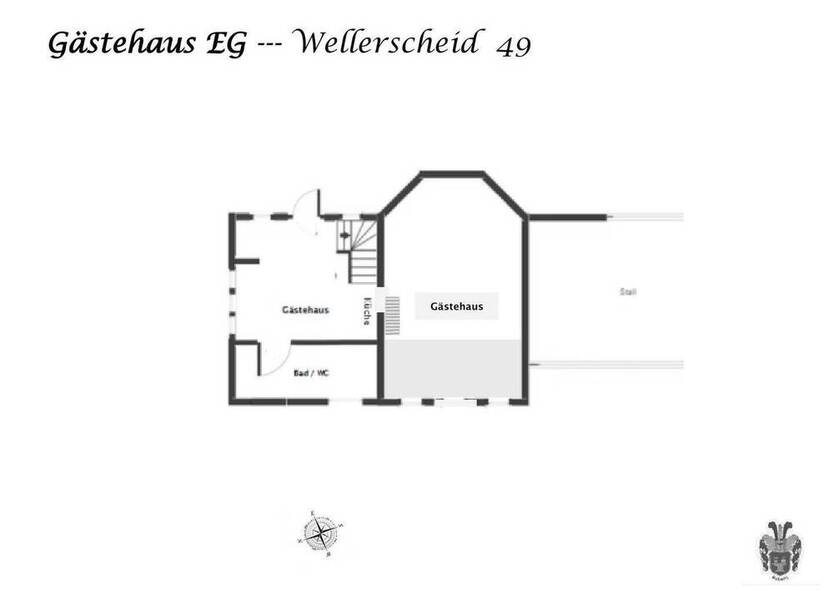 Romantisches Hofanwesen mit 4 Wohnhäuser, Reitplatz und Stall