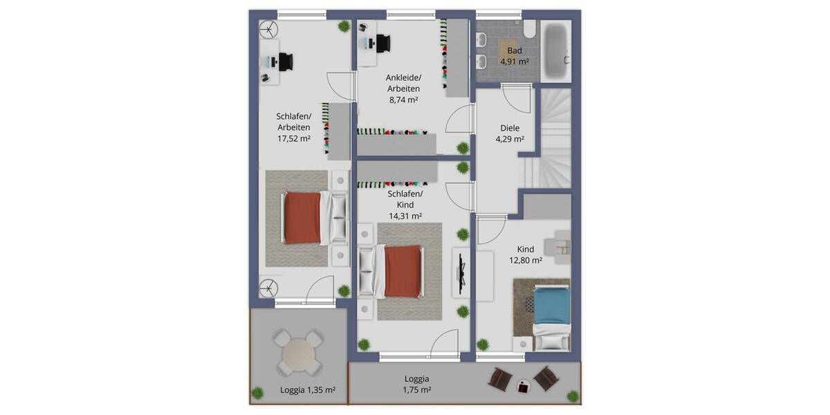 Reihenendhaus Langenfeld (Rheinland) Immigrath - 6 Zimmer, 136 m&sup2;, 450.000&euro; | Angebot:25689647
