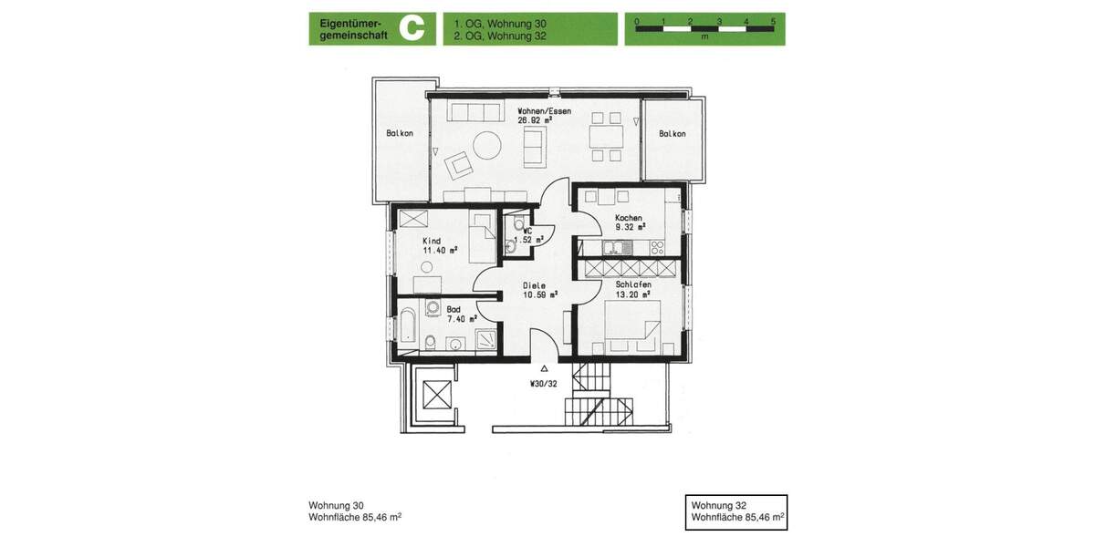 Hochwertige ETW mit Tiefgaragenstellplatz u. EBK in zentraler aber ruhiger Lage von Lev.-Schlebusch 3 zimmer