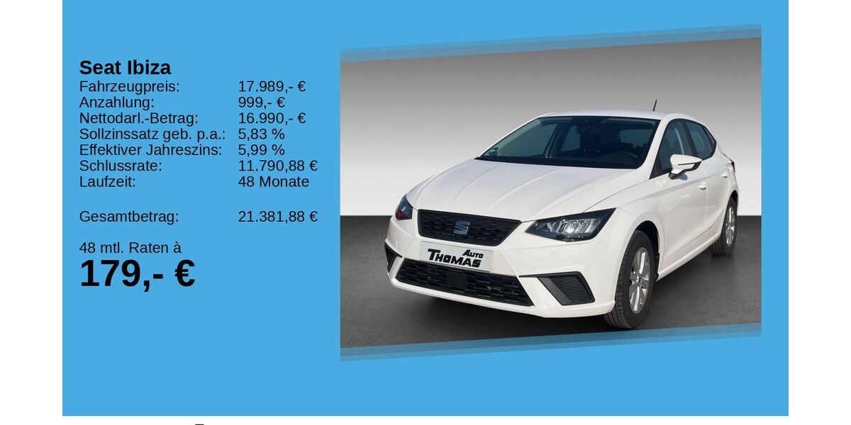 Seat Ibiza 9.310 km 17.490 &euro; Bonn 53227