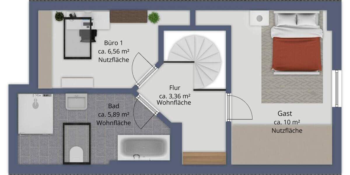 Etagenwohnung Langenfeld Richrath - 3 Zimmer, 82 m&sup2;, 346.000&euro; | Angebot:24358980