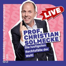 Prof. Christian Solmecke Live - Die lustigsten Rechtsfälle der Welt 05.11.2025 Kulturkirche Köln