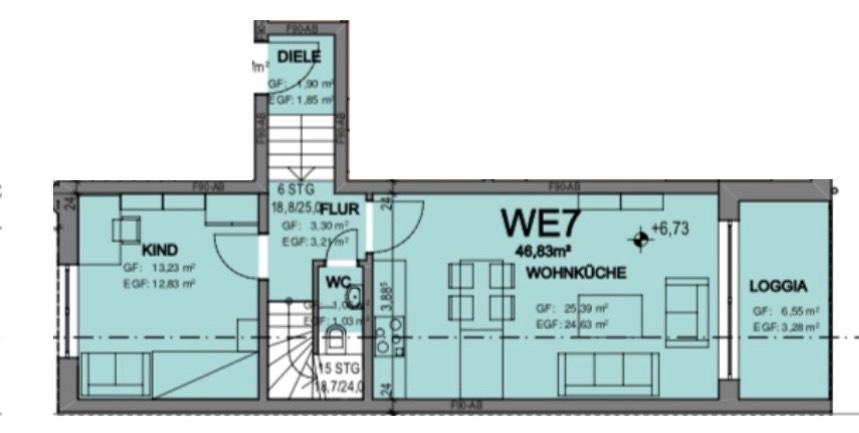 Maisonettenwohnung Köln Nippes - 3 Zimmer, 66 m&sup2;, 479.000&euro; | Angebot:27189109