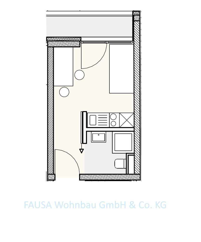 Wohnung zum Mieten in Bonn 395 € 18 m²