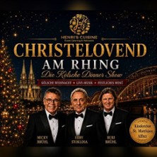 Christelovend am Rhing - Kölsche Weihnacht - Live Musik- Festliches Menü 28.11.2026 Rheinhalle Hersel