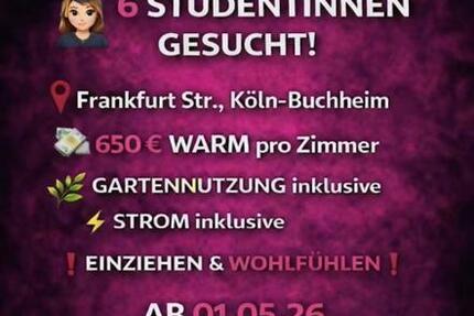 Wohnung Köln Kalk - 6 Zimmer, 140 m&sup2;, 650&euro; | Angebot:26300609