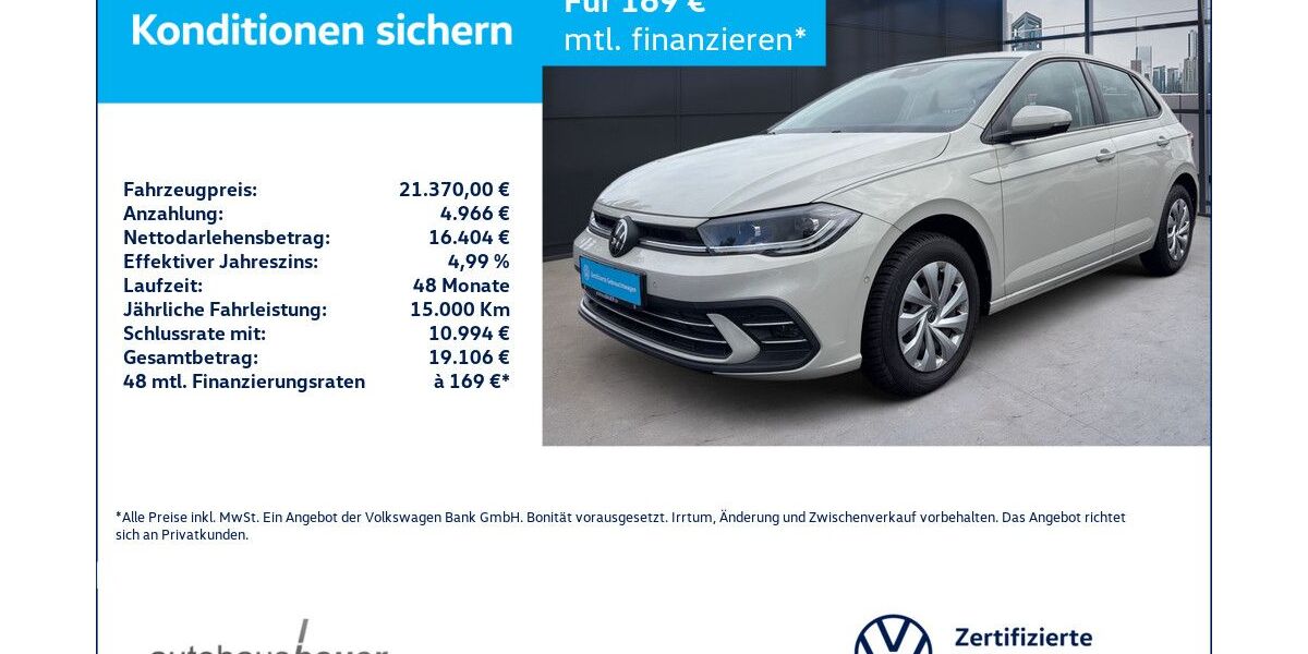 VW Polo 13.546 km 21.370 &euro; Wesseling 50389
