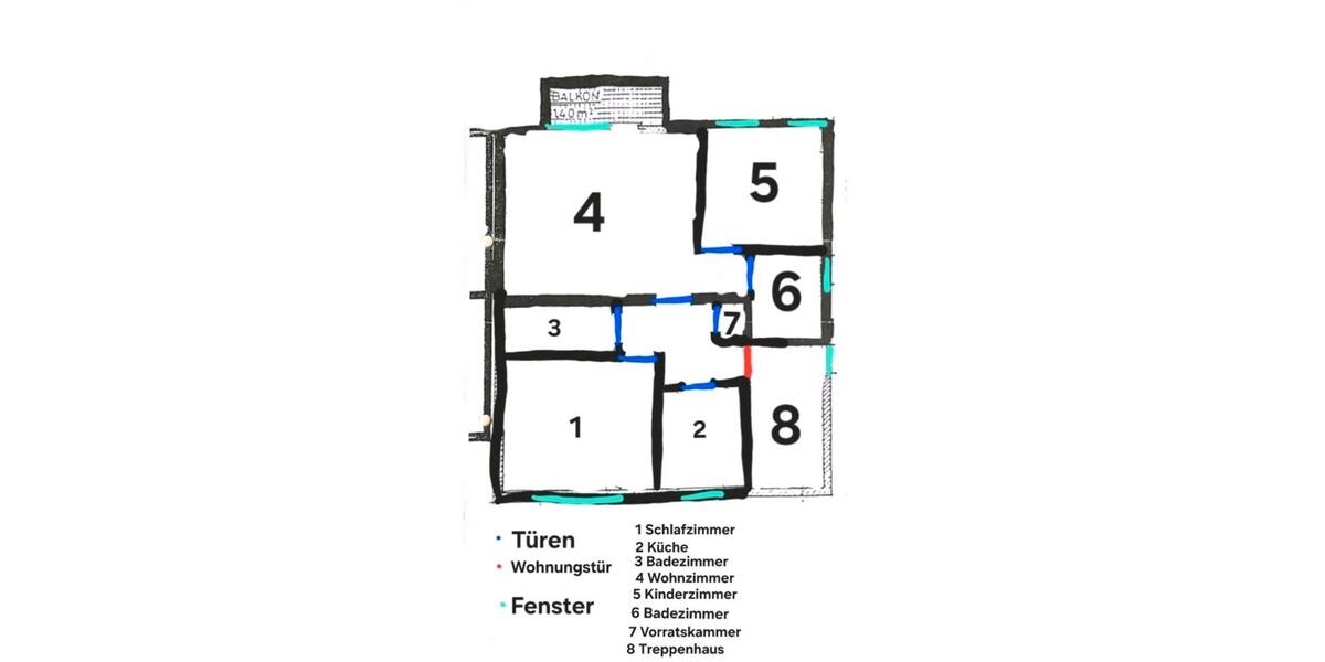 Etagenwohnung Köln Chorweiler - 3 Zimmer, 96 m&sup2;, 375.000&euro; | Angebot:27189776