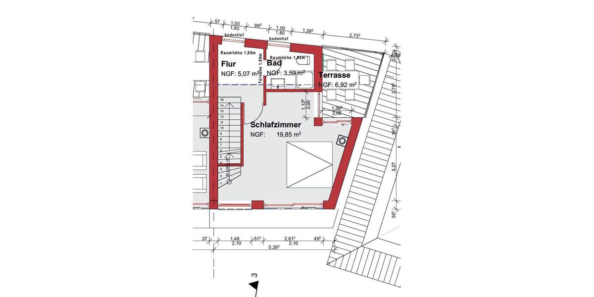 Mehrfamilienhaus, Wohnhaus Hilden - 3 Zimmer, 122 m&sup2;, 2.340&euro; | Angebot:23958854