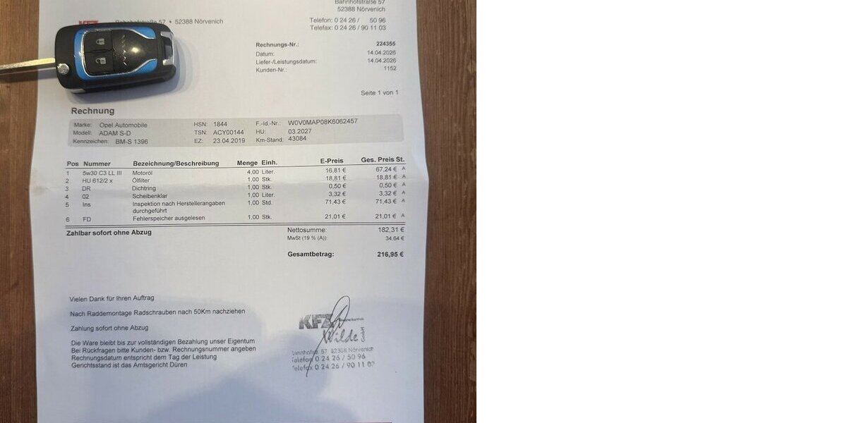 Opel Adam Navi Klima Sitzh. Alu ServiceNeu unfallfrei 43.000 km 10.500 &euro; Erftstadt 50374