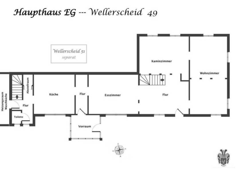 Romantisches Hofanwesen mit 4 Wohnhäuser, Reitplatz und Stall