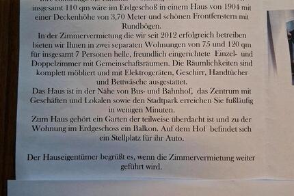 Wohn- und Geschäftshaus 11 zimmer