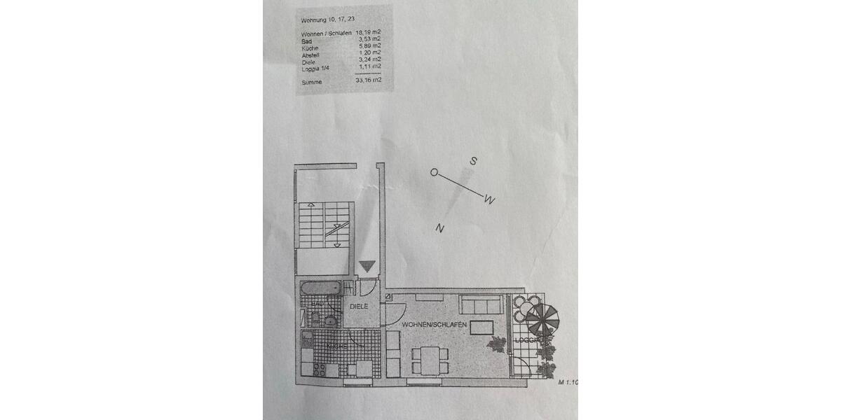 Etagenwohnung Bergisch Gladbach Frankenforst - 1 Zimmer, 33 m&sup2;, 128.000&euro; | Angebot:26877140