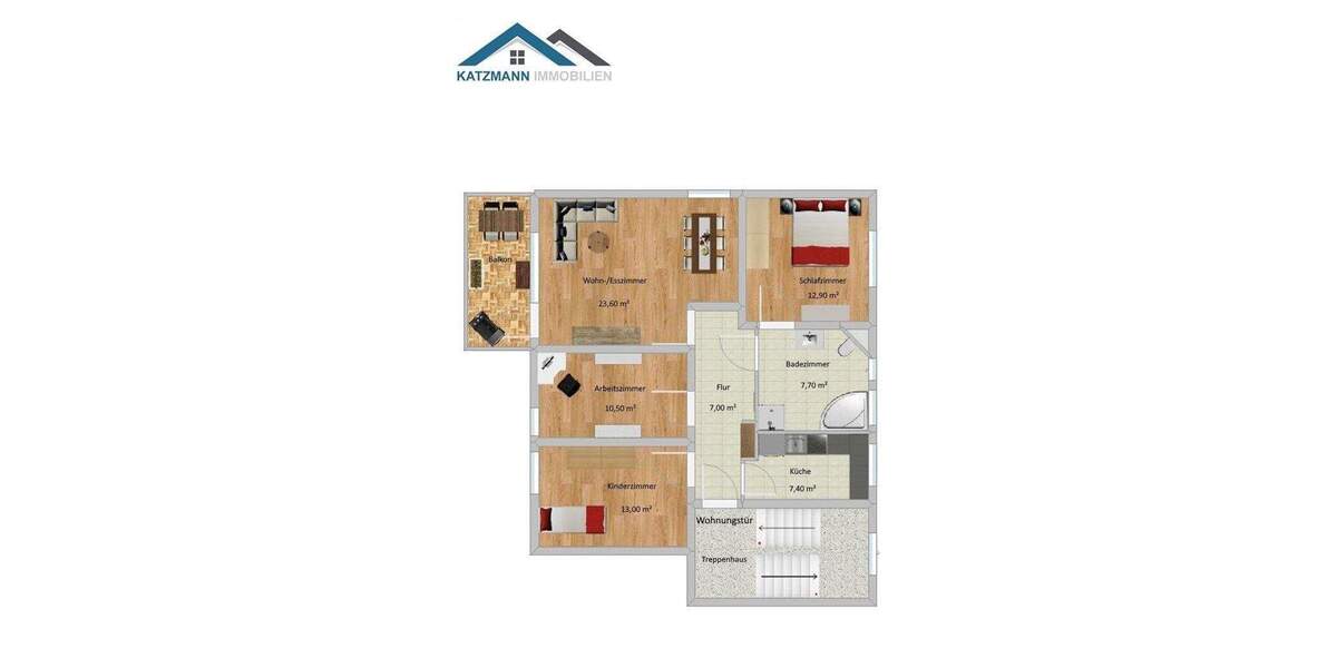 Etagenwohnung Bonn Duisdorf - 4 Zimmer, 84 m&sup2;, 295.000&euro; | Angebot:24689044