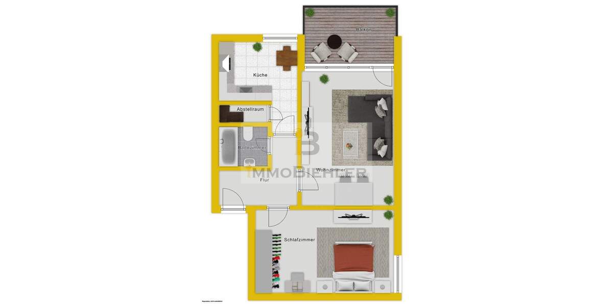 Etagenwohnung Leverkusen Schlebusch - 2 Zimmer, 68 m&sup2;, 149.000&euro; | Angebot:24683196