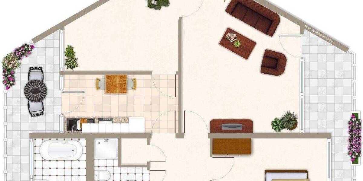 Etagenwohnung Köln Westhoven - 3 Zimmer, 86 m&sup2;, 239.900&euro; | Angebot:26475977