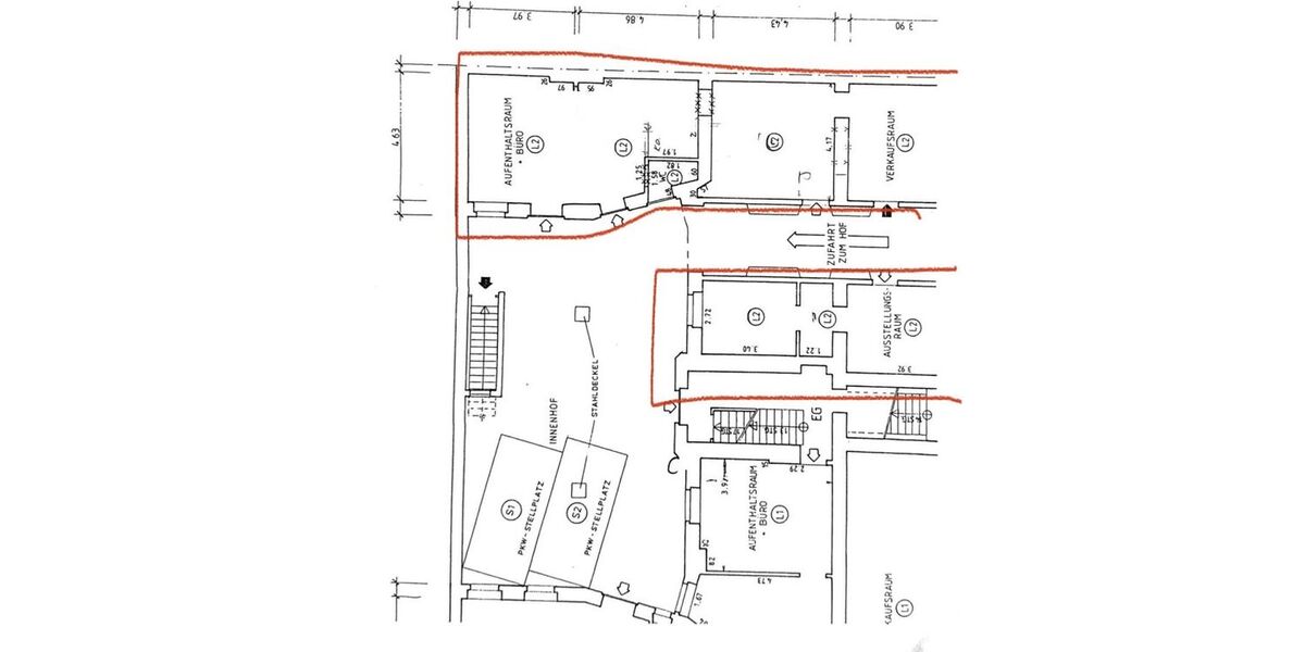 2 helle Laden-Bürofläche mit zwei Eingängen in Köln-Neustadt-Süd. Ideal für Coworking, Start-ups oder Agenturen. Ab 01.07.2026 frei, aktuell als Shared Office mit Reisebüro genutzt. - Gewerbeobjekt Köln Neustadt/Süd | Angebot:26832792