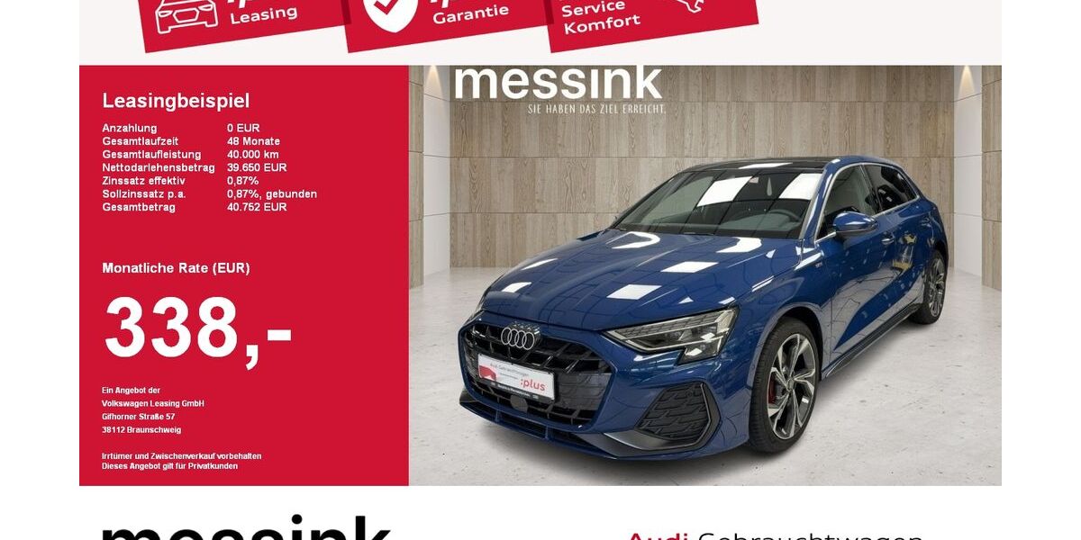 Audi A3 8.316 km 39.250 &euro; Wermelskirchen 42929
