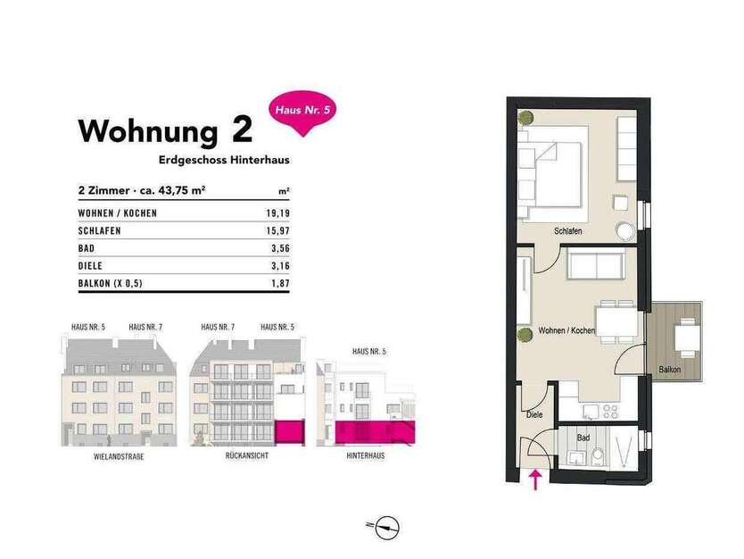Wohnung zum Kaufen in Köln 319.000 € 43.75 m² 2 zimmer