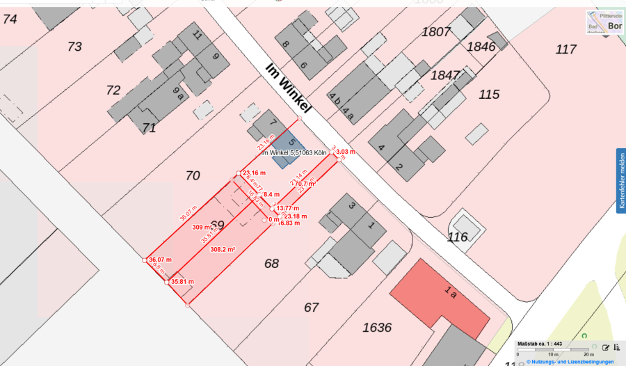 Provisionsfrei* Grundstück in Mülheim Höhenhaus in einer Sackgasse in guter Lage von MülheimHöhenhaus zimmer