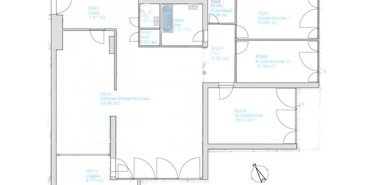 Etagenwohnung Bonn Auerberg - 4 Zimmer, 123 m&sup2;, 1.537&euro; | Angebot:26625119