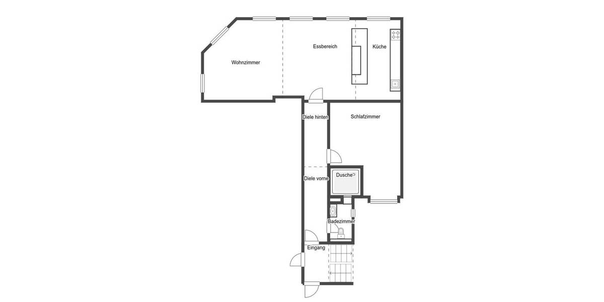 Etagenwohnung Köln Neuehrenfeld - 2 Zimmer, 82 m&sup2;, 327.000&euro; | Angebot:26377810