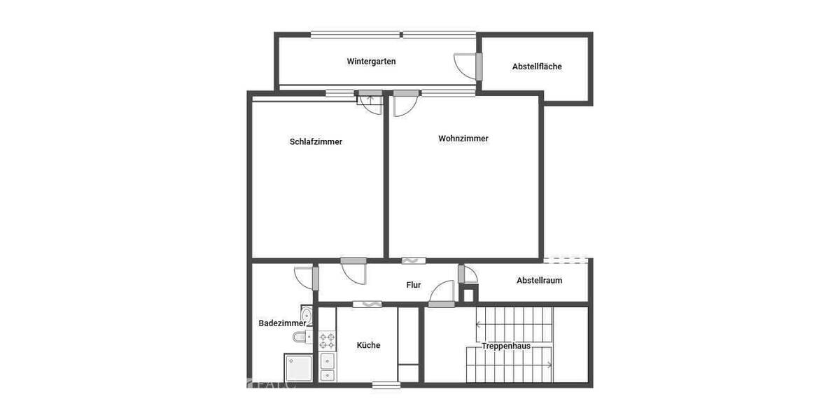 Etagenwohnung Köln Zündorf - 2 Zimmer, 72 m&sup2;, 259.000&euro; | Angebot:25773349