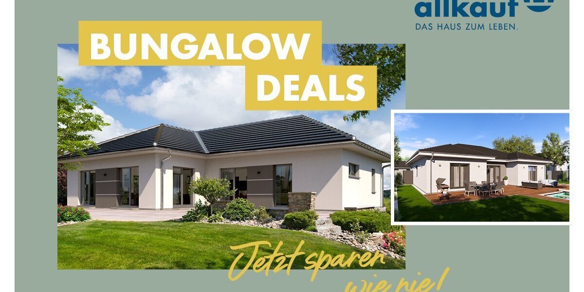 Individuell geplanter Bungalow in Solingen - Flexibles Wohnen auf einer Ebene mit allkauf - Bungalow Solingen Ohligs | Angebot:27698520