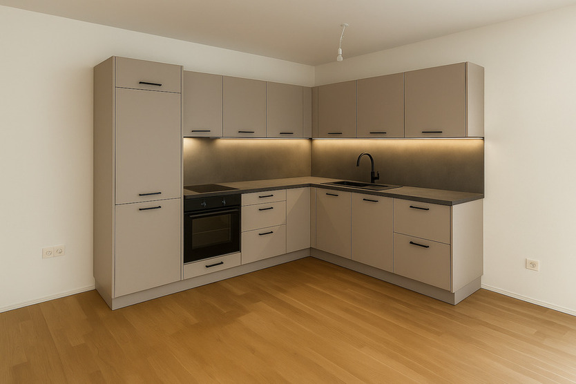 Exklusive teilmöblierte 2-Zimmer Neubauwohnung - 150m zum Rhein zimmer