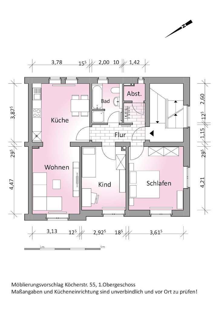 Wohnung zum Mieten in Solingen 616 € 69.24 m² 3 zimmer